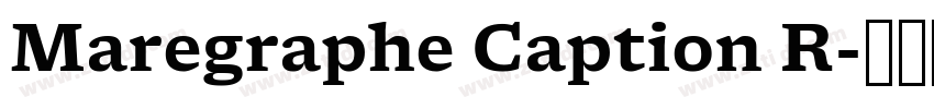 Maregraphe Caption R字体转换